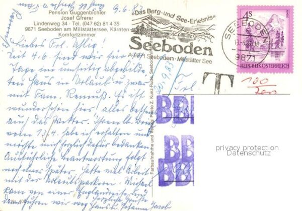Seeboden Millstaettersee Pension Guggenbichler – Bild 2