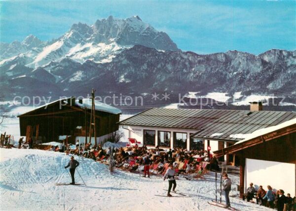 St Johann Tirol Bergbahn Mitttelstation Restaurant Cafe