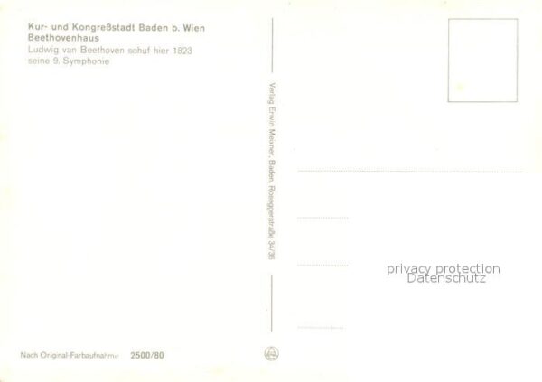 Baden Wien Beethovenhaus 9. Symphonie komponiert – Bild 2