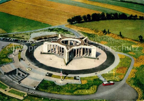 Bastogne Fliegeraufnahme Denkmal für die Amerika