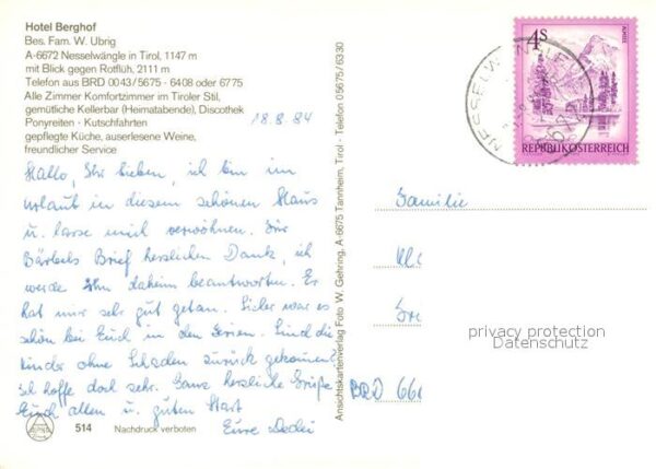 Nesselwaengle Tirol Hotel Berghof – Bild 2