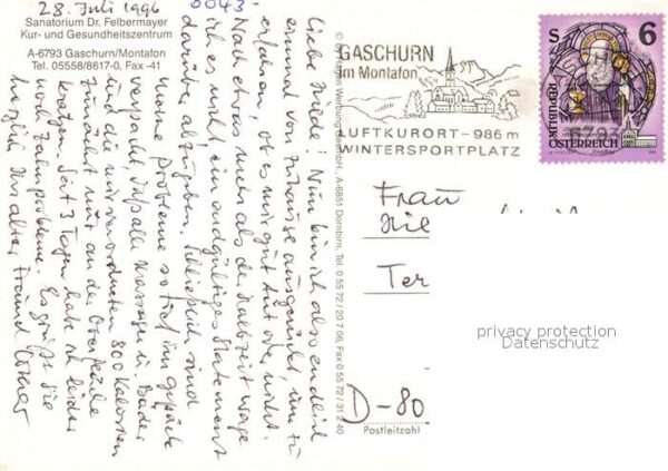 Gaschurn Vorarlberg Sanatorium Felbermayer – Bild 2