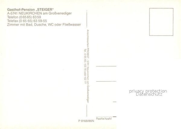 Neukirchen Grossvenediger Gasthof Pension Steiger – Bild 2