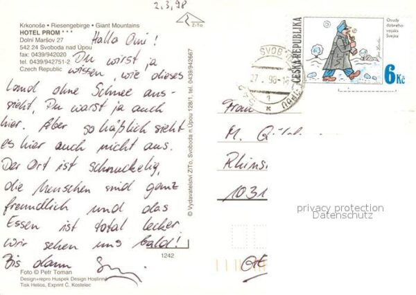 Svoboda nad Úpou Hotel Prom – Bild 2