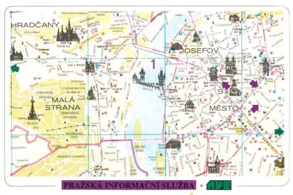 Prag Prahy Prague Stadtplan