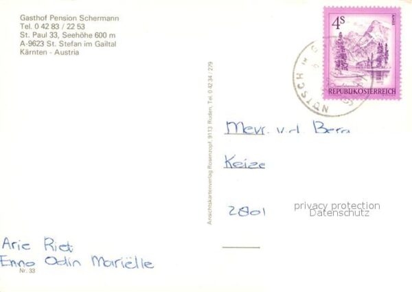 St Stefan Gailtal Gasthof Pension Schermann – Bild 2