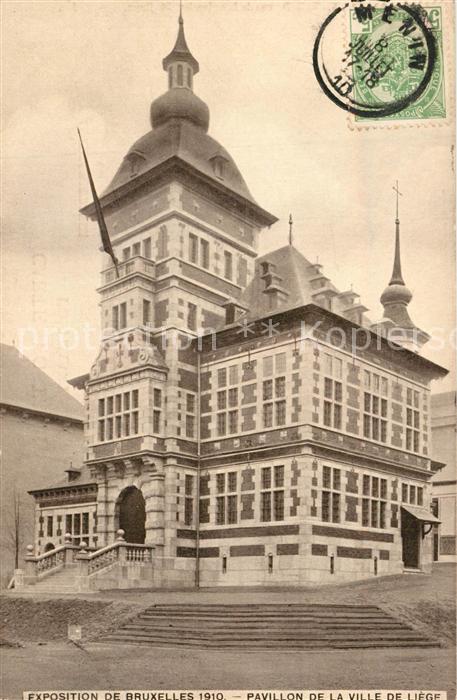 Exposition Universelle Bruxelles 1910 Pavillon de la Ville de Liege
