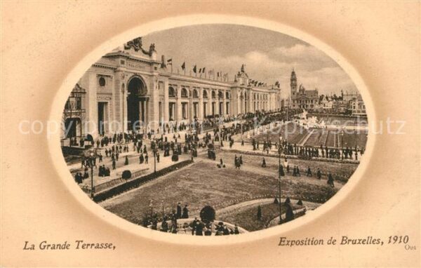 Exposition Universelle Bruxelles 1910 Grande Terrasse