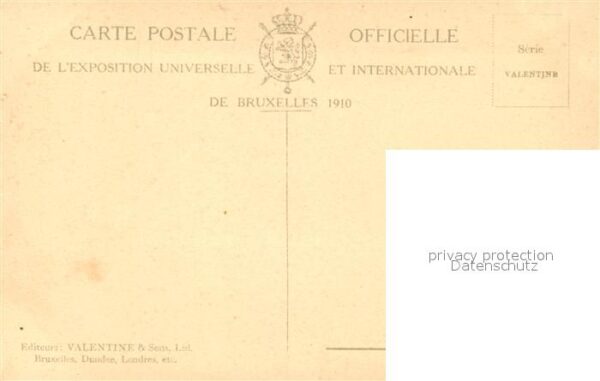 Exposition Universelle Bruxelles 1910 Grande Terrasse – Bild 2