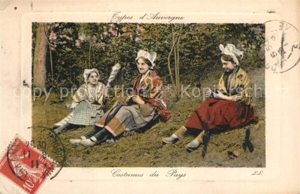 Trachten Frankreich Types d_Auvergne