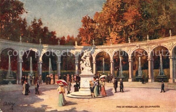Verlag Tucks Oilette Nr. 9 Versailles Chateau Colonnades