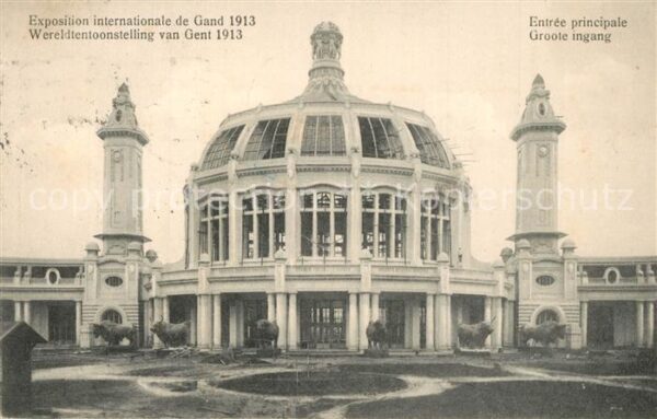 Exposition Internationale Gand 1913 Entree Principale