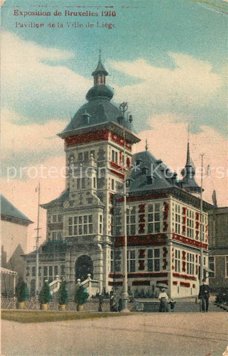 Exposition Universelle Bruxelles 1910 Pavillon de la Ville de Liege