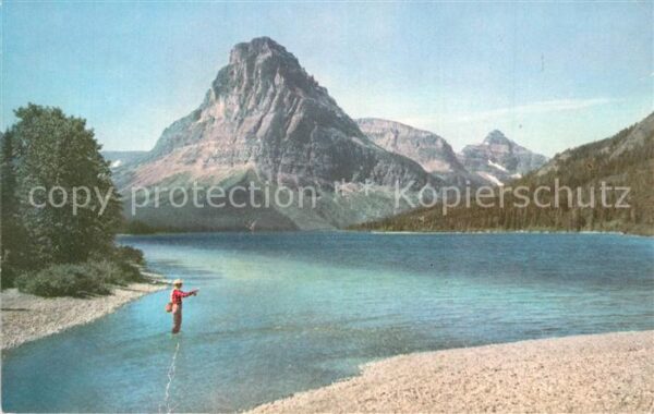 Angelsport Fishing Two Medicine Lake Glacier Natio