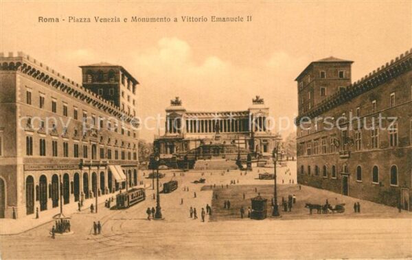 Strassenbahn Roma Piazza Venezia Monumento Vittorio