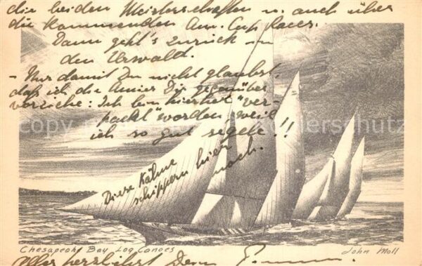 Segelboote Chesapeake Bay Log Canoes John Moll