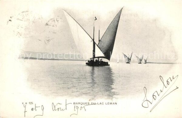 Segelboote Barques du Lac Leman
