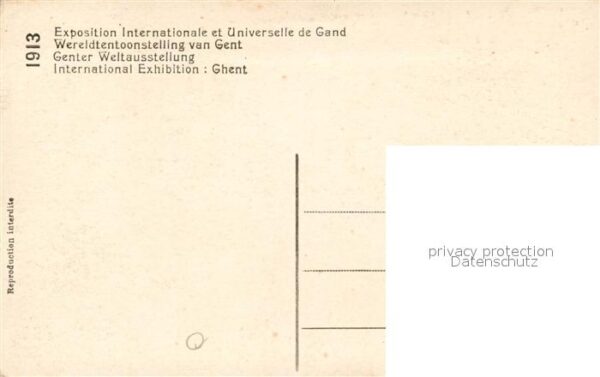 Exposition Internationale Gand 1913 Dome de l'entree principale – Bild 2