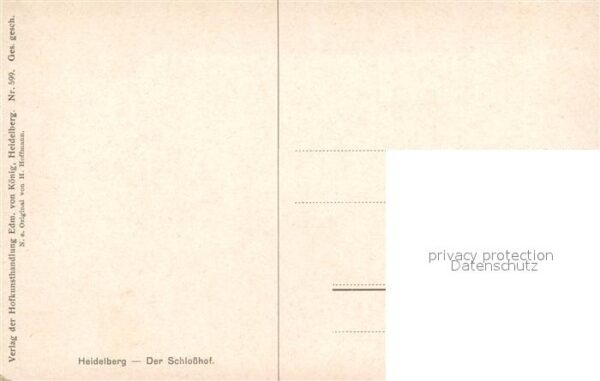 Hoffmann Heinrich Heidelberg Schlosshof – Bild 2