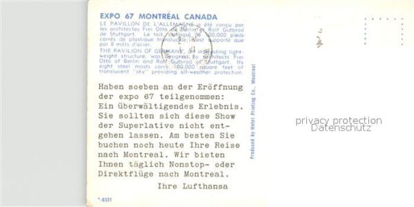 Exposition Universelle Internationale Mo Pavillon de l'Allemagne – Bild 2
