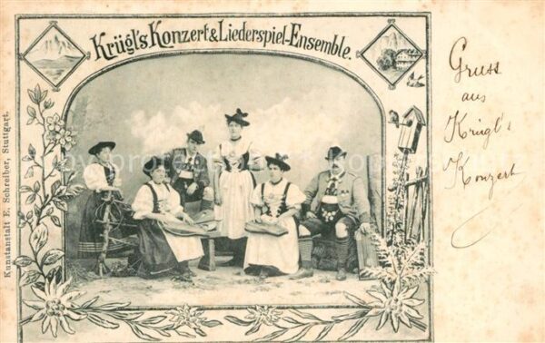 Unterhaltung Kr?gl's Konzert und Liederspiel-Ensembl