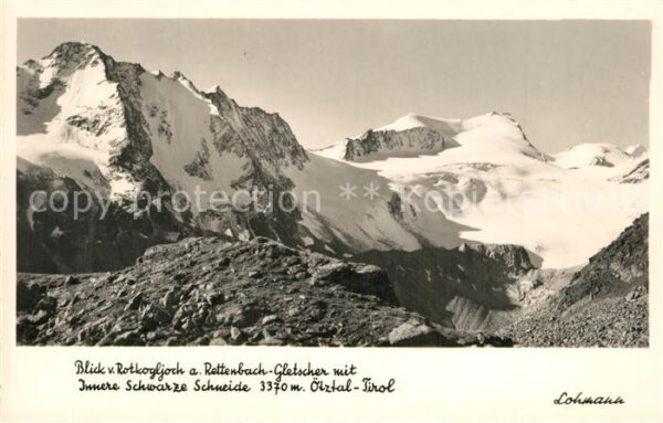 Gletscher Rettenbach Schwarze Schneide ?tztal Tir
