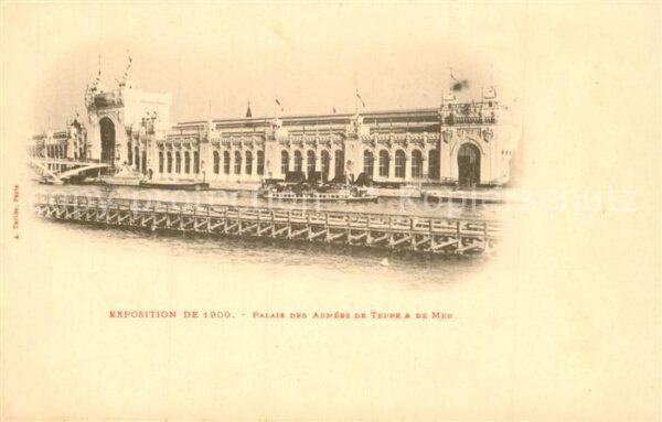 Exposition Universelle Paris 1900 Palais des Armees de Terre et de Mer