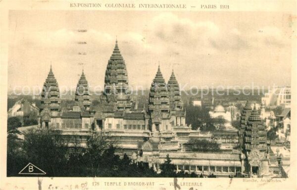 Exposition Coloniale Internationale Pari Temple d_Angkor-Vat