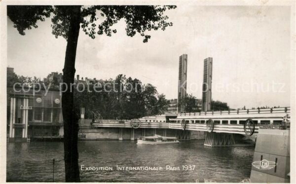 Exposition Internationale Paris 1937 Passerelle Porte de l'Alma