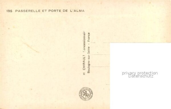 Exposition Internationale Paris 1937 Passerelle Porte de l'Alma – Bild 2
