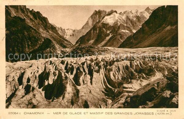 Gletscher Chamonix Mer de Glace Massif des Grande