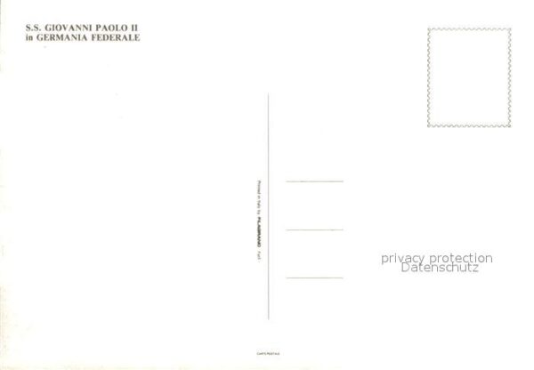 Papst S.S. Giovanni Paolo II Germania – Bild 2