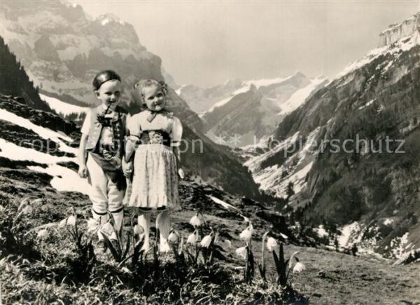 Trachten Schweiz Appenzell Kinder Alpstein