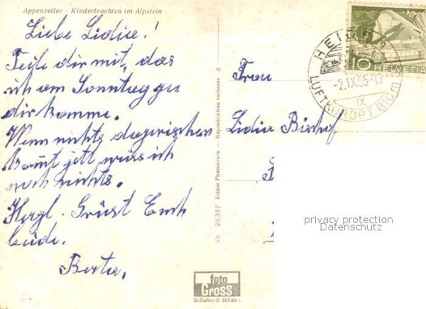 Trachten Schweiz Appenzell Kinder Alpstein – Bild 2
