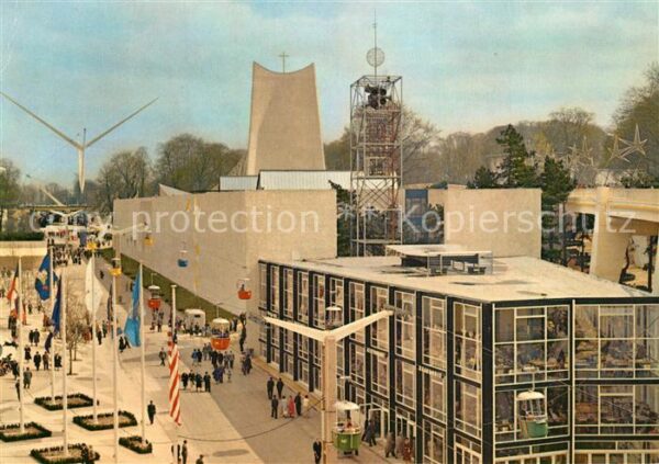 Exposition Universelle Bruxelles 1958 Civitas Dei Eglise Carillon Pavillons
