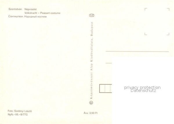 Trachten Ungarn Szentistvan Nepviselet – Bild 2