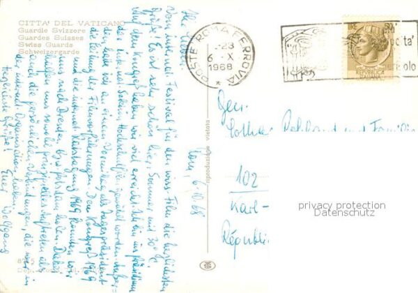 Schweizer Garde Citta del Vaticano Trommler – Bild 2