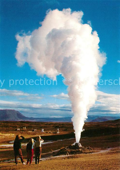 Geysire Vulcans Geysers Vulkane Gufugos i Namaskardi Schwefelfeld