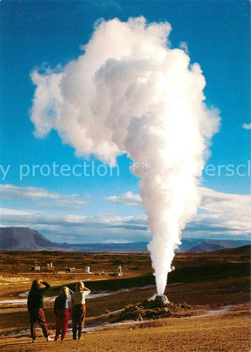 Geysire Vulcans Geysers Vulkane Gufugos i Namaskardi Schwefelfeld