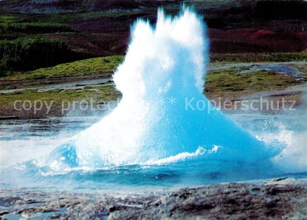 Geysire Vulcans Geysers Vulkane Strokkur i Haukadal