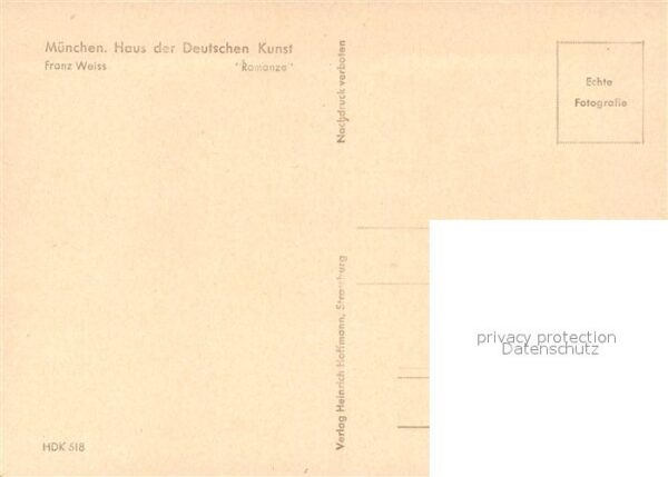 Verlag HDK Nr. 518 Franz Weiss Romanze – Bild 2
