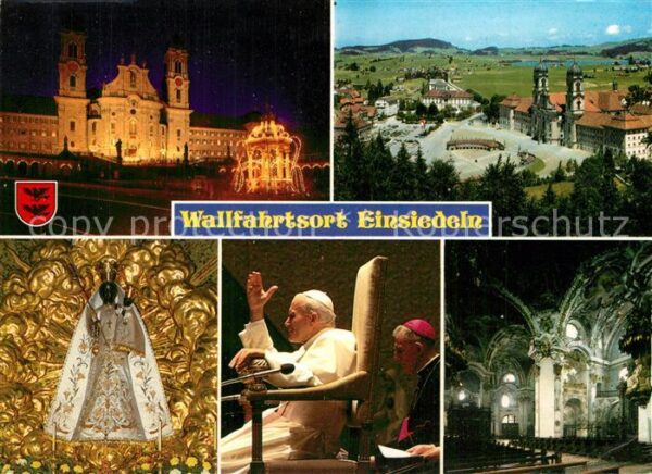 Papst Johannes Paul II. Einsiedeln Klosterkir