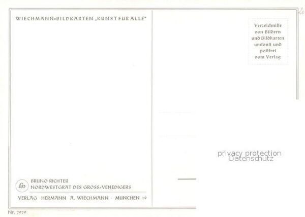 Kuenstlerkarte Bruno Richter Nordwestgrat des Gross-Ve – Bild 2
