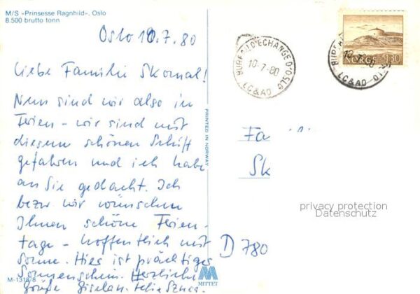 Schiffe Ships Navires M/S Prinsesse Ragnhild Oslo – Bild 2