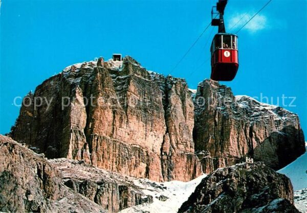 Seilbahn Funivia Sass Pordoi Gruppo Sella