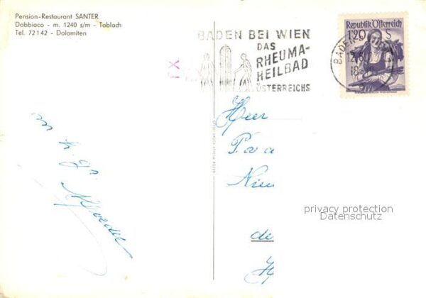 Dobbiaco Pustertal Suedtirol Pension Restaurant Santer – Bild 2