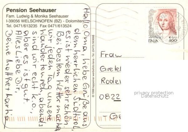 Welschnofen Suedtirol Pension Seehauser – Bild 2