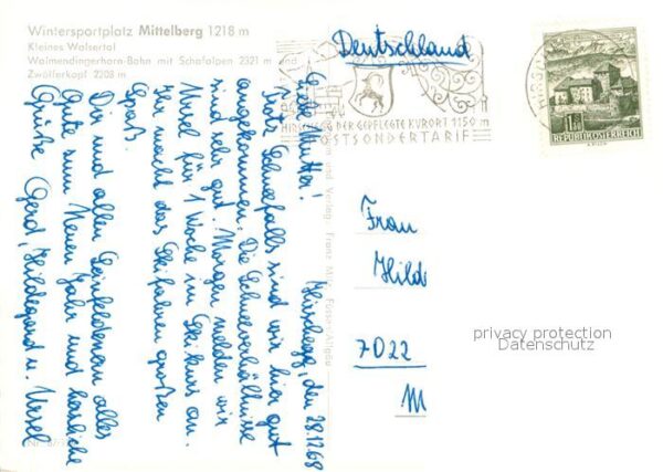 Mittelberg Kleinwalsertal Walmendingerhorn Bahn – Bild 2