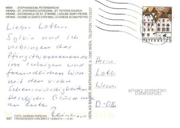 Wien Fliegeraufnahme Stephansdom Peterskirch – Bild 2