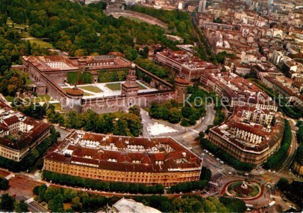 Milano Fliegeraufnahme Castello Siorzesco Foro